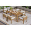 Ensemble repas de patio 7 pièces Ultimate - Bois d'acacia - Charme rustique élégant pour les rassemblements extérieurs