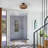 Zendaya   1- Light 11.81" Bohemian Dimmable Hand-woven Paper Rattan Lampshade Semi Flush Mount Ceiling Light for Hallways Storage Rooms Walk-in Closets