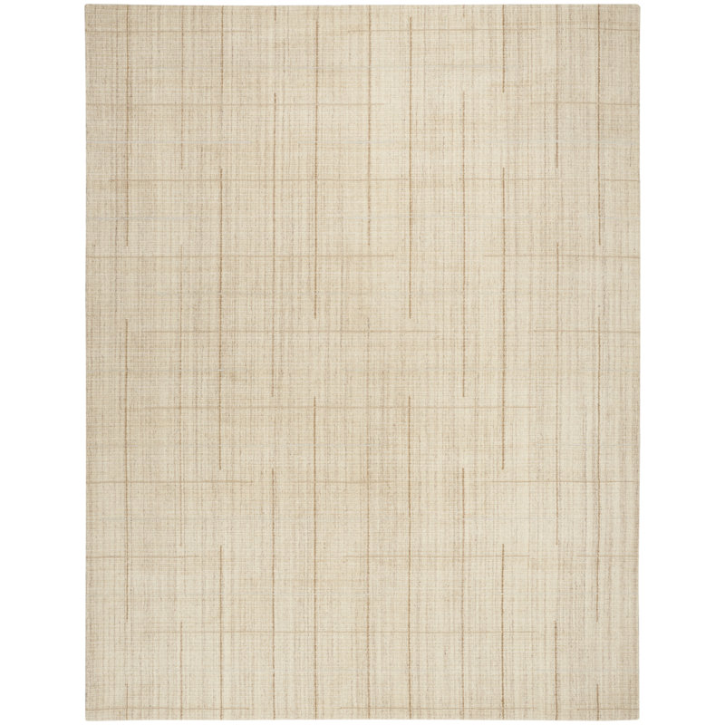 Calvin Klein CK041 Architectura 8'6" x 11'6" Natural Farmhouse Indoor Rug, Natural , Rectangle 8'6" x 11'6"