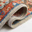 Tapis oriental en laine / coton oriental noué à la main bleu marine / gris / orange-1725701815