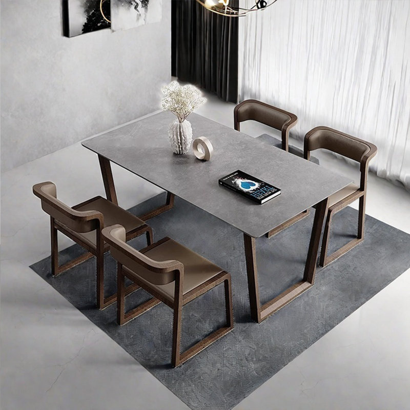 Table de salle à manger rectangulaire, H 29,53 po x L 59,06 po x l 35,43 po