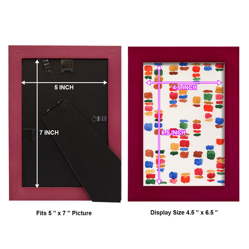 " Colorful Code II ", Red Framed Paper, 6" H x 4" W x 1" D