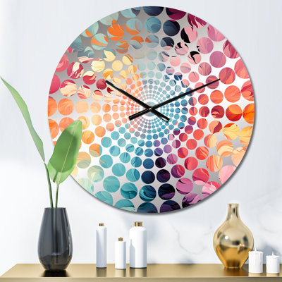 Horloge murale abstraite Painterly