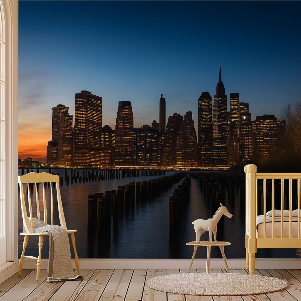 Latitude Run® Peel and Stick Wallpaper Wall Mural New York from ...
