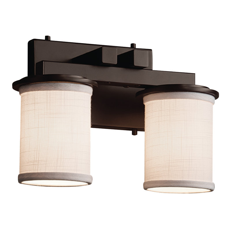 Geoffroy 2 - Light Dimmable Vanity Light, Matte Black, White