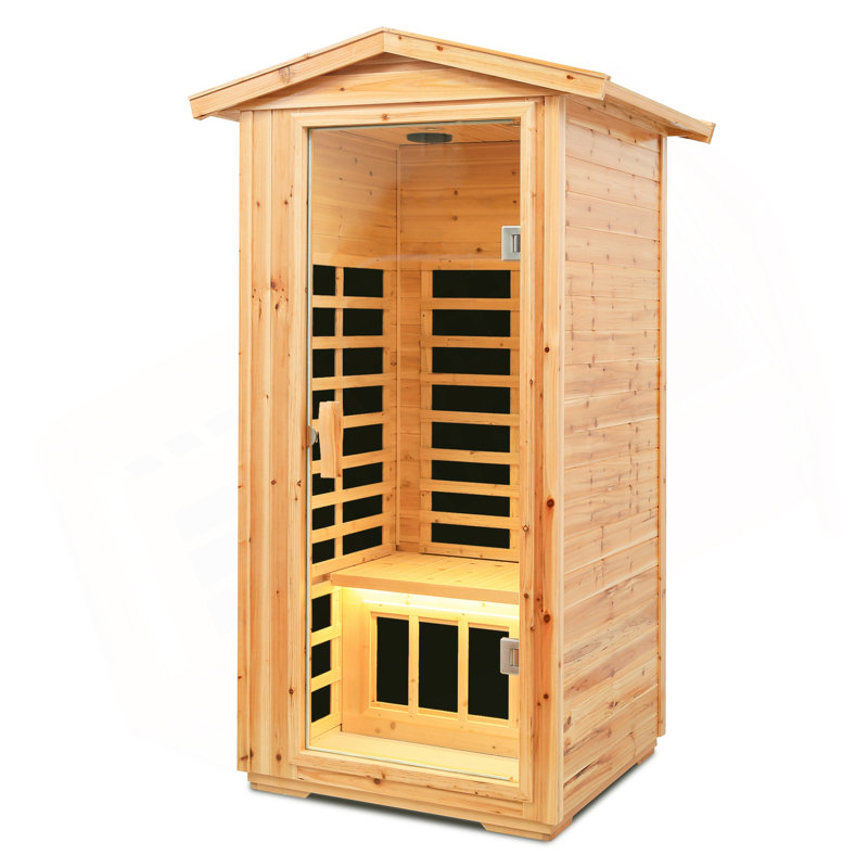 Sauna d'extérieur infrarouge lointain à une personne