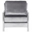 Fauteuil capitonné en lin de 30 cm de large Nyman-24685771