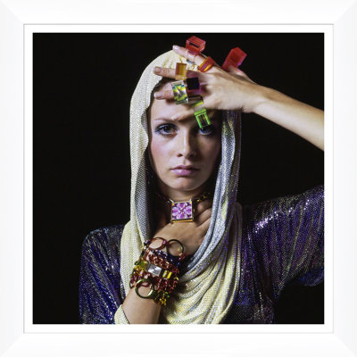 Vogue Magazine, "Twiggy With Lucite Rings," Bert Stern, November 15, 1967 Print by Bert Stern