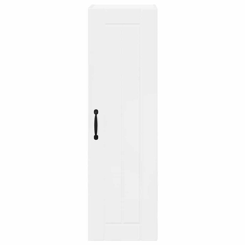 Vidaxl Kitchen Cabinet Black 40 X 31 X 100 Cm Engineered Wood, 100cm H x 30cm W x 31cm D, High Gloss White