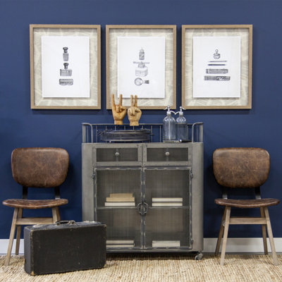 Sherry Iron 2 - Drawer Door Bar Cart by Williston Forge