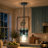 Levona 1-Light Kitchen Island Pendant, Hand-Blown Gradient Blue Water Glass, Height Adjustable-1352255197-1359453733
