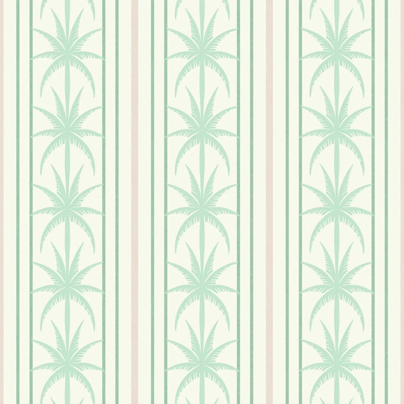 Ocean Drive Stripe - Wallpaper, South Beach Teal, Peel & Stick