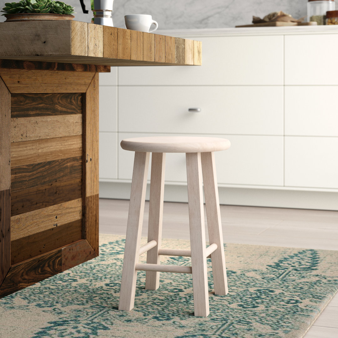 Manatuto Solid Wood Accent Stool Langley Street®
