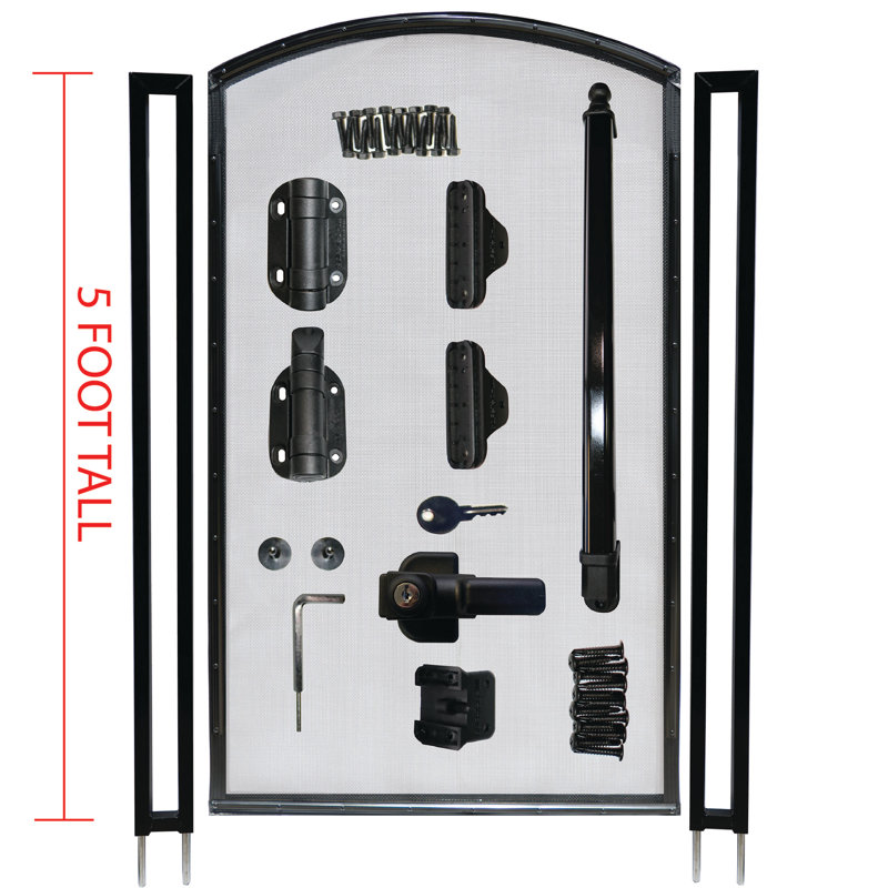 Vinyl Gate, 60" H x 30" W x 3" D, Black