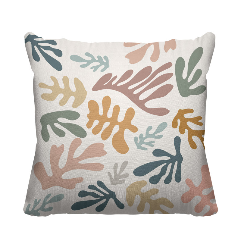 Coussin Matisse Mid-Century Minimalist, L 17 po x H 17 po, Automne