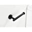 2 supports de papier hygiénique mural en noir mat - Fabrication en acier inoxydable, rouille pour les activités quotidiennes Installation simple Matériau de réglage de la maison, service de corrosion prolongé