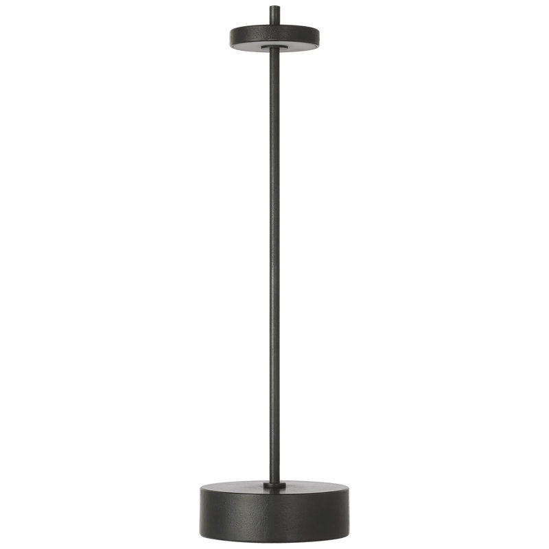 Kelly Wearstler Sene Rechargeable Table Lamp, 12.25" H x 3.25" W x 3.25" D, Black, 1.5 W