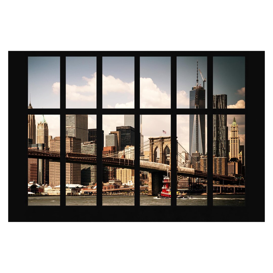 Glatte Fototapete New York Brooklyn Bridge 2,55 m x 384 cm