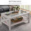 Table basse de style campagnard HOMcom