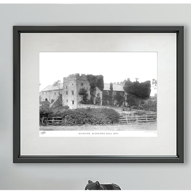 Blencow, Blencowe Hall 1893 by Francis Frith - Single Picture Frame Print, 40cm H x 50cm W x 2.3cm D