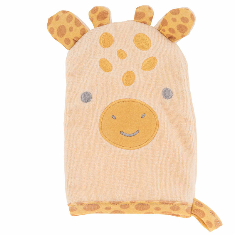 Giraffe Fun Bath Mitts for Kids - Soft, Playful, and Gentle Cleaning