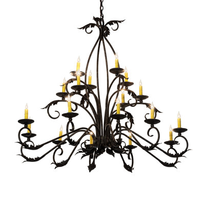 Lustre oblong 18 lumières Dartington