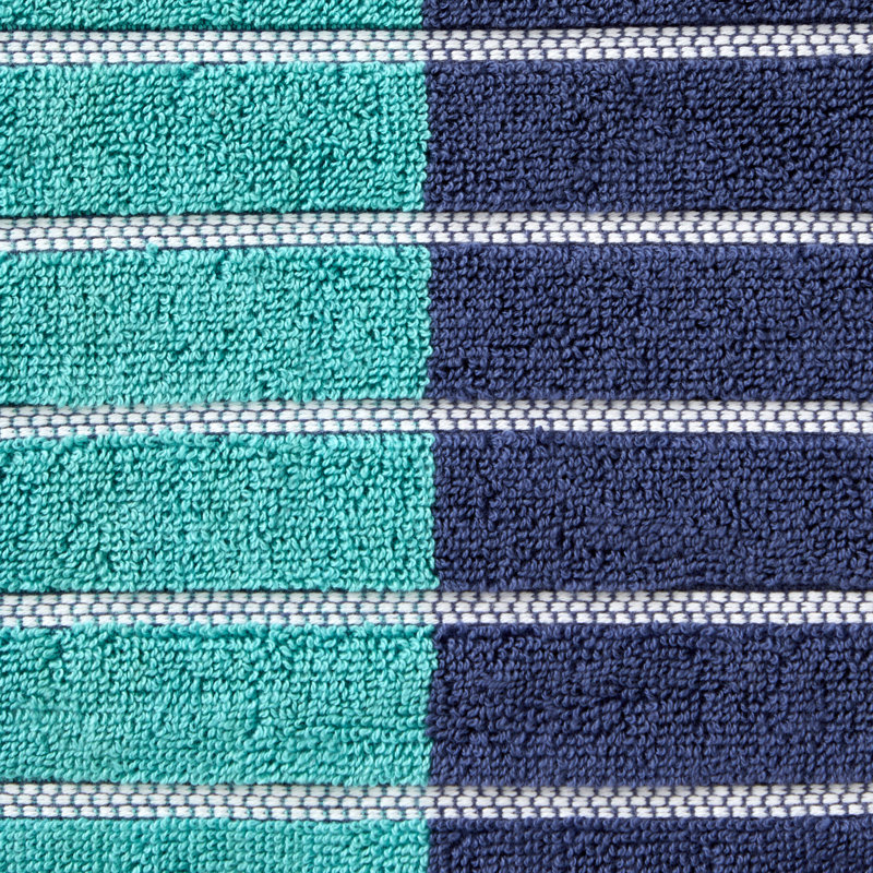 Colorblock Stripes Midweight Bath Towel