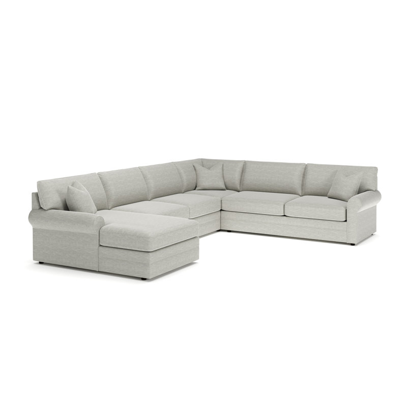Comfy 4-Piece Sectional, Cruise Adrift, Classic Indigo