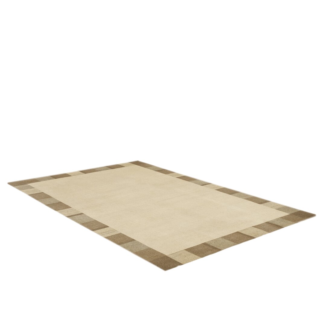 Handgefertigter Teppich Kyla in Beige