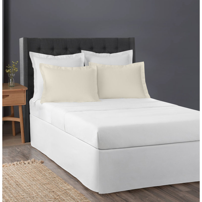 Organic Cotton Blend Standard Sham Set, Ivory, Euro