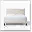 Lit plateforme tapissier touffeté-1903285548
