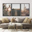 «Cactus Desert», «Road Through The Joshua Tree Landscape», grande impression sur toile 3 pièces-100707344-100707342