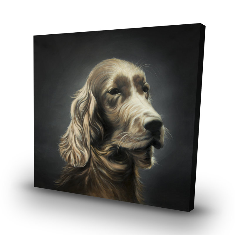 Field spaniel - 32"x32" art on canvas