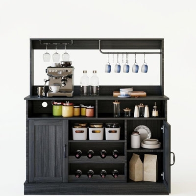 Armoire à café 47 po avec prise de courant Farmhouse