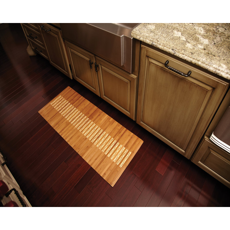 Bamboo Non-Slip Bath Rug, Rectangle 20"x 72"