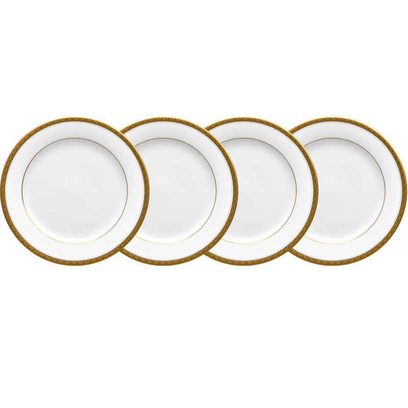 Noritake Charlotta Bread & Butter/Appetizer Plates, 6-1/4", Gold