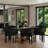 Classic And Luxurious Black Boucle Upholstered Barrel Dining Room Chairs Armchair-496309652-496309651