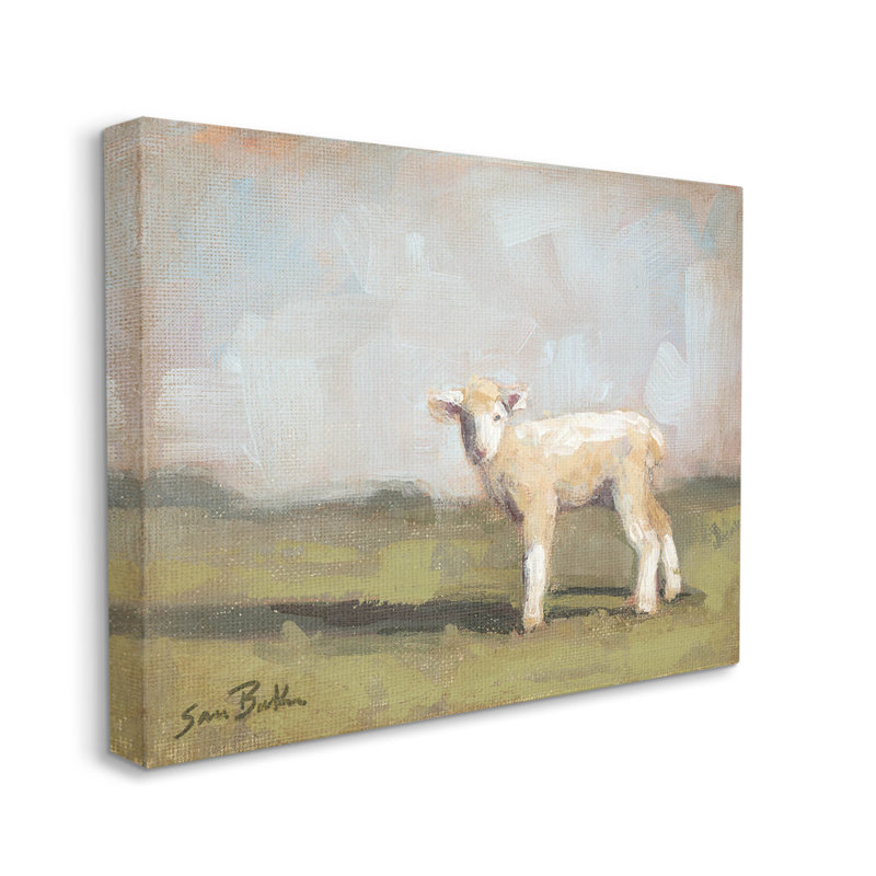 «Baby Lamb Lamb» par Sara Baker, H 30 po x l 40 po x P 1,5 po