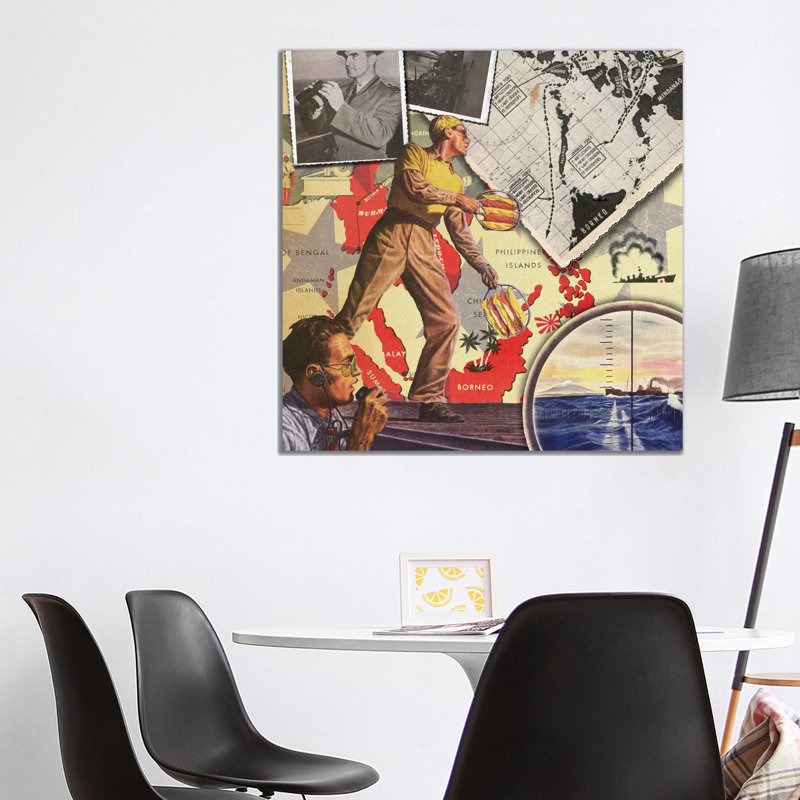 Air Force Collage by Saturday Evening Post - Gallery-Wrapped Canvas Giclée on Canvas, Wrapped Canvas, 93.98 cm H x 93.98 cm W