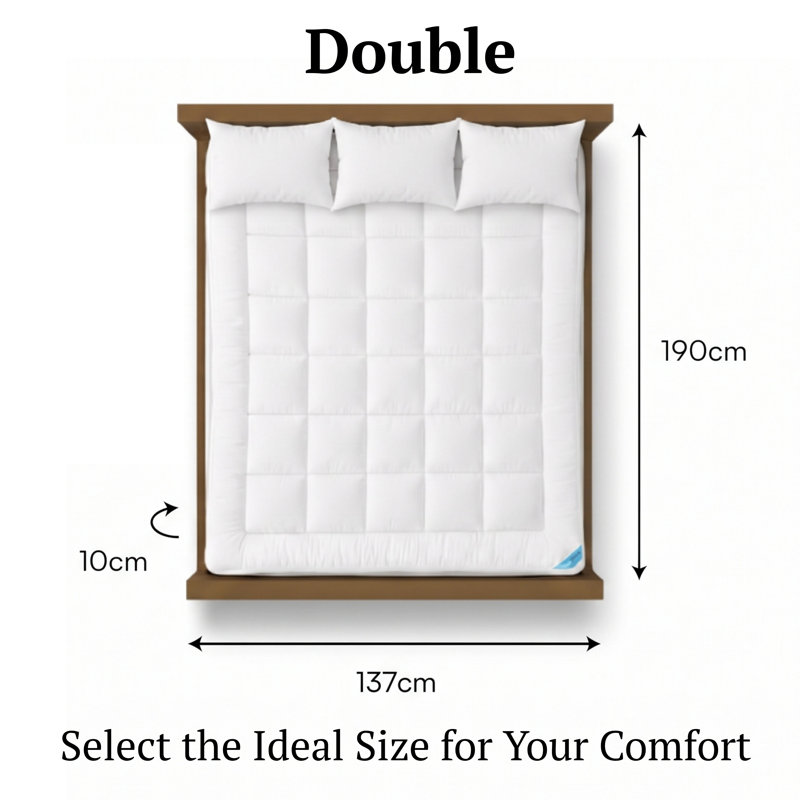 10 cm Mattress Topper, Double