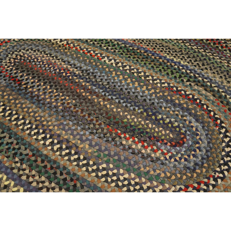 Tapis antique à large tissage plat antique
