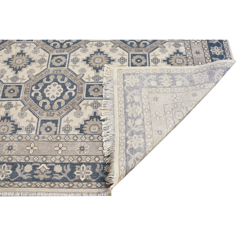 TUKNSULTAIVBL Wool Geometric Area Rug, Rectangle 10' x 14'