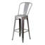 Tabouret à dossier haut en métal Benson-106866396
