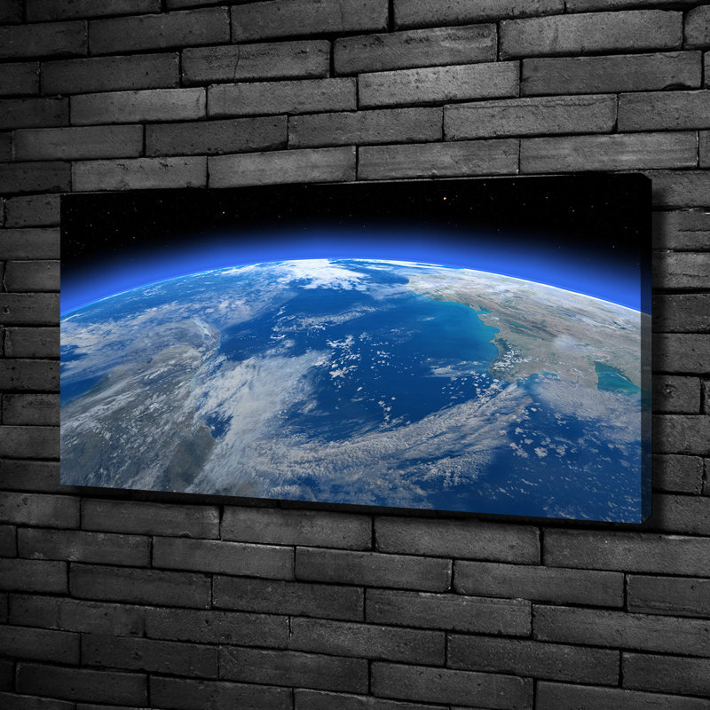 Planet Earth - No Frame Print on Canvas