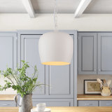 Luminaire suspendu en forme de cloche géométrique 1 lumière Modern