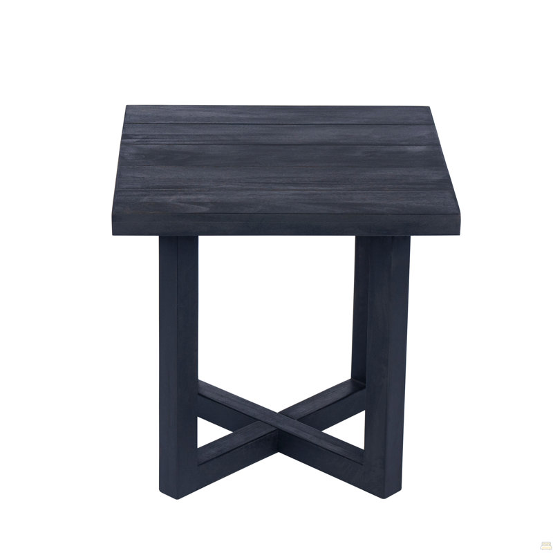 Square Side Table, Black