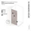 Ursa 30 in. x 78 in. Fully Frameless Bronze Tinted Single Fixed Shower Panel-1398015886