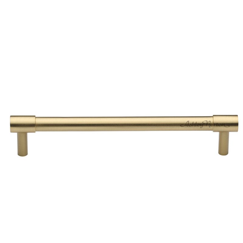 Phoenix Bar Pull, Satin Brass, 6"