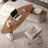 Brown+White Free Form Manufactured Wood+Barenia with 2 drawers desk-300807762