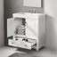 Meuble-lavabo 30 po avec cadre en céramique et panneau en bois massif